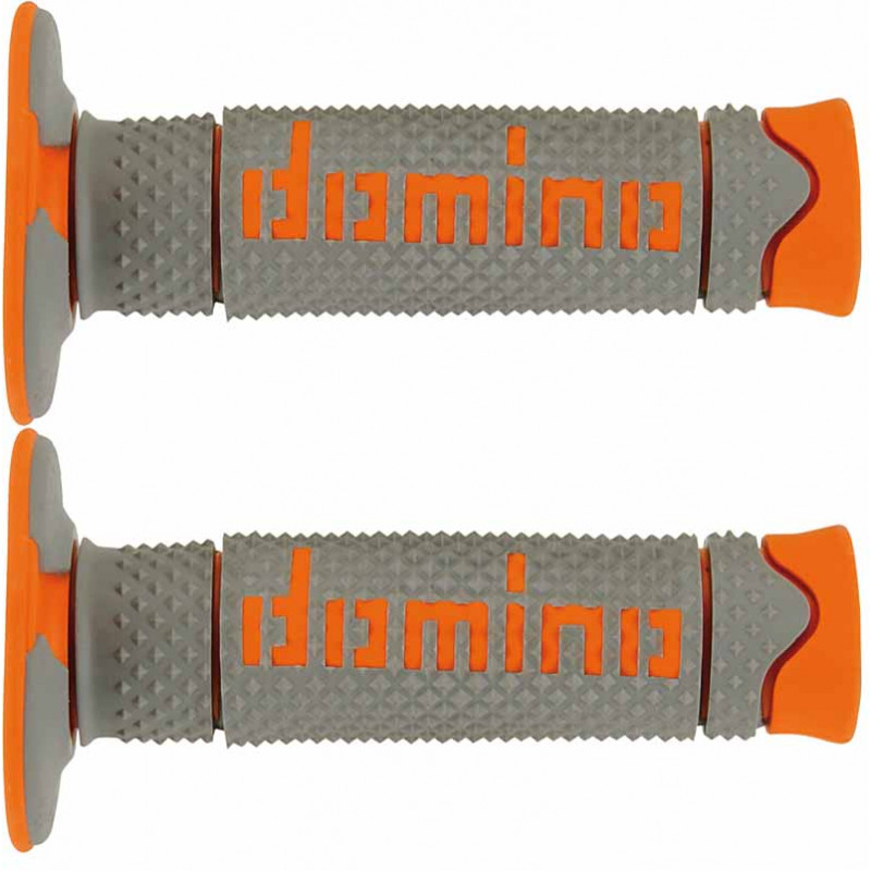 Griff(e) domino enduro cross DSH 120mm grau arancio Griff(e) domino enduro cross DSH 120mm grau arancio