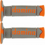 Poignées domino enduro cross DSH 120mm gris orange