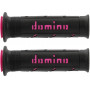 domino grips open A250 scooter motorbike black fuchsia 120-125mm