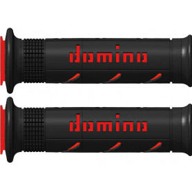 Griff(e) domino A250 scooter Motorrad forate schwarze rosse 120-125mm | MotoGM