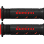 grips domino open A250 scooter motorbike black red 120-125mm