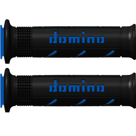 domino grips A250 scooter motorbike open black blue 120-125mm