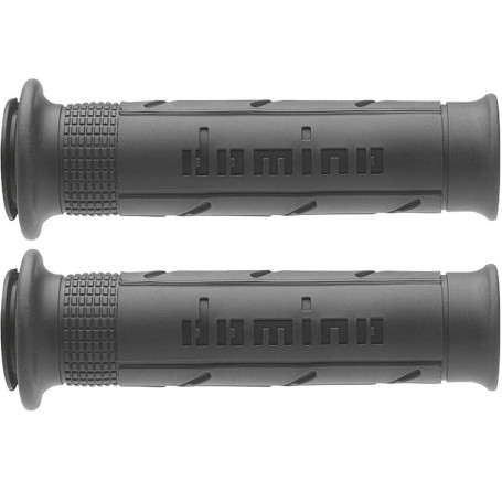 Puño(s) domino A250 scooter moto forate FIRM antracite 120-125mm | MotoGM
