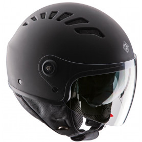 Casco jet Tucano Urbano El top negro carbone opaco