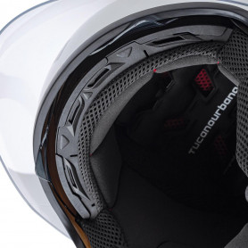 Casco jet Tucano Urbano El top blanco brillante | MotoGM