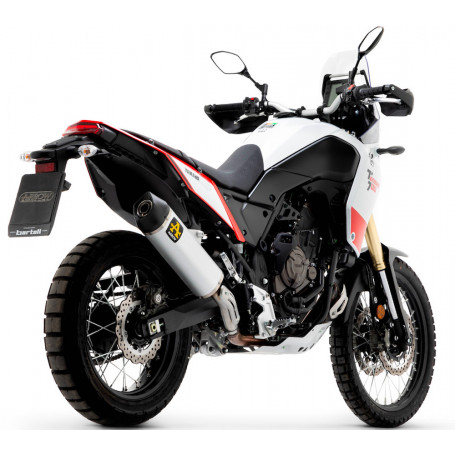 Terminal de escape Arrow indy race aluminio Yamaha Tenere 700 2019-2022 fondello carbono