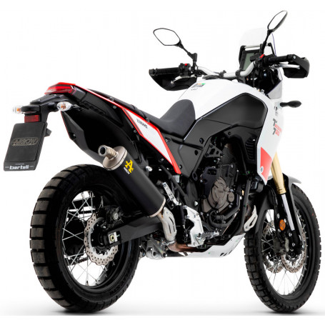Terminal de escape Arrow indy race aluminio dark Yamaha Tenere 700 2019-2022 fondello inox
