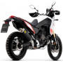 Terminale scarico Arrow indy race alluminio dark Yamaha Tenere 700 2019-2022 fondello inox
