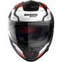Nolan N80-8 full face helmet STARSCREAM N COM flat black white