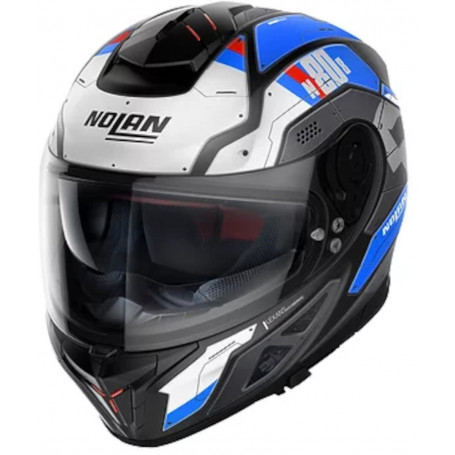 Nolan N80-8 full face helmet STARSCREAM N COM flat black blue