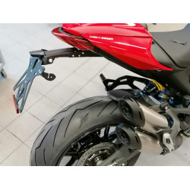 Support de plaque Lightech KTARDU115 pour Ducati Monster 937 2021 AVEC ÉCLAIRAGE LED ET CATADIOPTRE