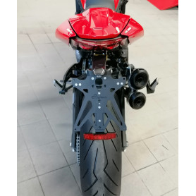 Support de plaque Lightech KTARDU115 pour Ducati Monster 937 2021 AVEC ÉCLAIRAGE LED ET CATADIOPTRE