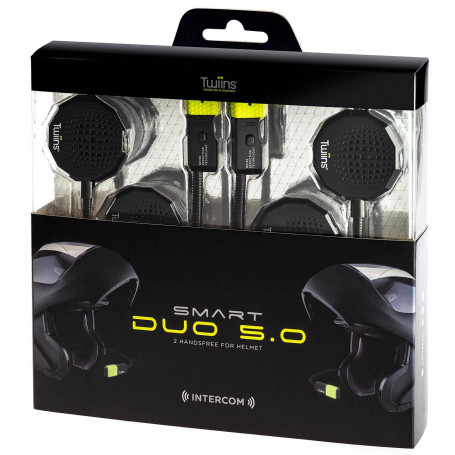 Intercom-Paar auricolari Tucano Urbano Twins Duo 5.0 pilota passeggero Bluetooth