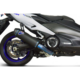 Termignoni complete racing exhaust Y12609400BNC black titanium Yamaha TMAX 560, T-MAX 530 2017-2019