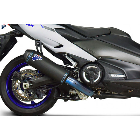 Auspuff impianto komplett Y12609400BNC racing termignoni Titan schwarz Yamaha TMAX 560, T-MAX 530 2017-2019