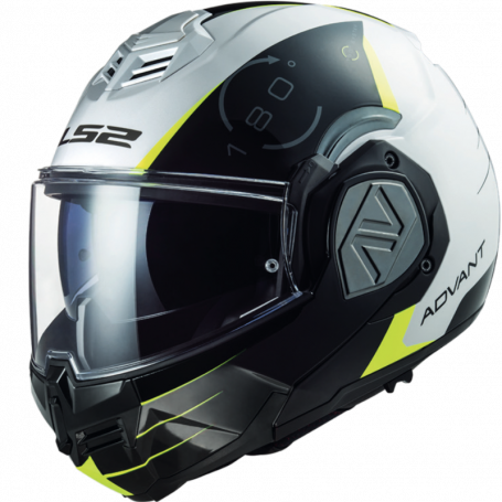 LS2 helmet Flip front modular FF906 Advant CODEX white black