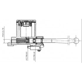 MAÎTRE CYLINDRE DE FREIN avec piston de 12.7