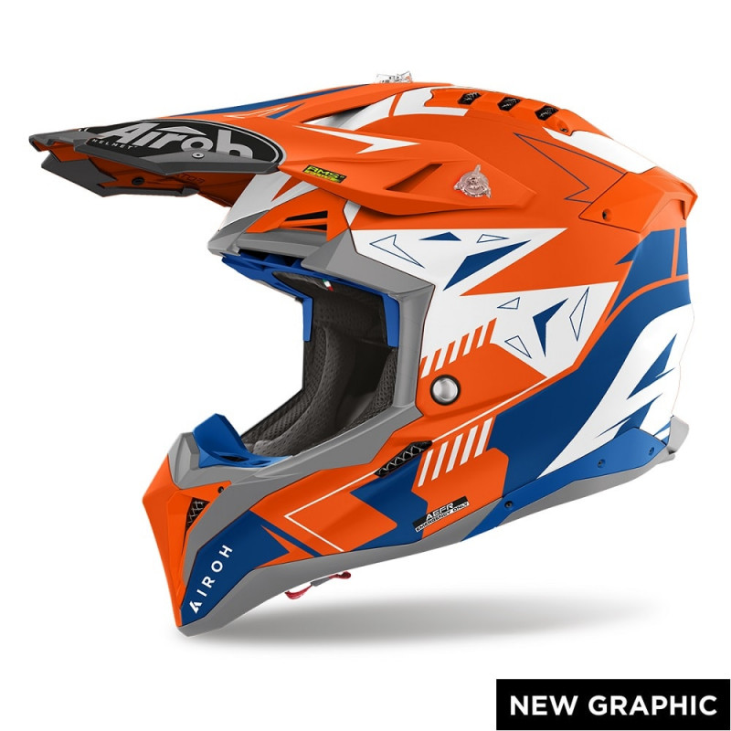 Casco Airoh Aviator 3 SPIN arancio fluo opaco Casco Airoh Aviator 3 SPIN arancio fluo opaco