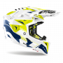 Casco Airoh Aviator 3 SPIN giallo blu lucido
