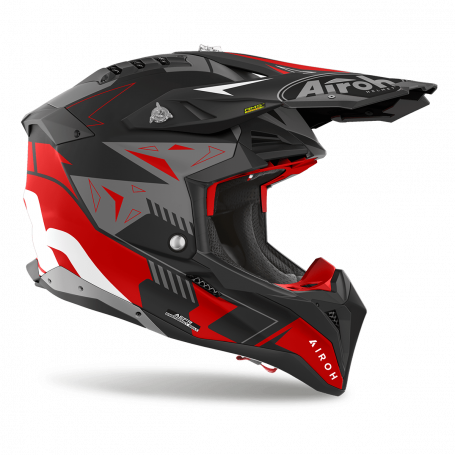 Casco Airoh Aviator 3 SPIN rosso opaco