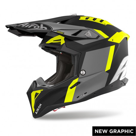 Casque Airoh Aviator 3 GLORY jaune opaque