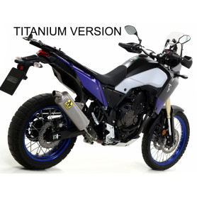Terminal de escape Arrow aluminio Indy Race titanium end cap Yamaha Tenere 700 2019-2023