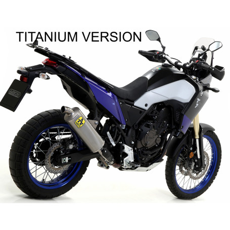 Terminal de escape Arrow aluminio Indy Race titanium end cap Yamaha Tenere 700 2019-2023