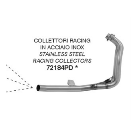 raccords racing arrow acier pour Yamaha Tenere 700 2019-2023