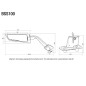 Par de espejos Rizoma stealth Yamaha TMAX 560 2022-2023