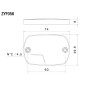 Bouchons de réservoir fluide de frein avant/arrière Rizoma Yamaha TMAX 500 04-11, T-MAX 530, TMAX 560 20-23 Bouchons de réservoir fluide de frein avant/arrière Rizoma Yamaha TMAX 500 04-11, T-MAX 530, TMAX 560 20-23