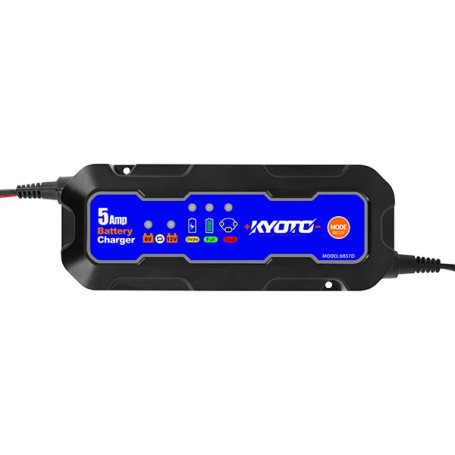 Cargador de batería + mantenedor moto scooter 6-12V 5 Ampere baterías… | MotoGM