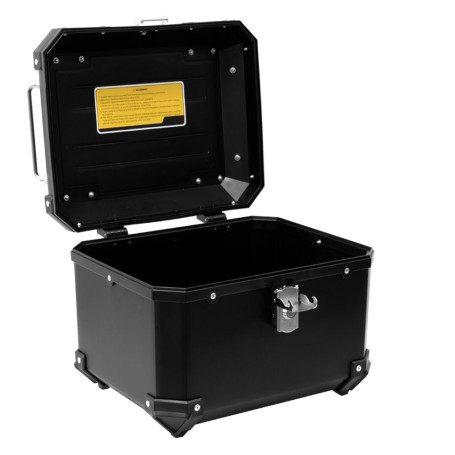 X-Plor rear top case 38 liters black plastic whit universal plate