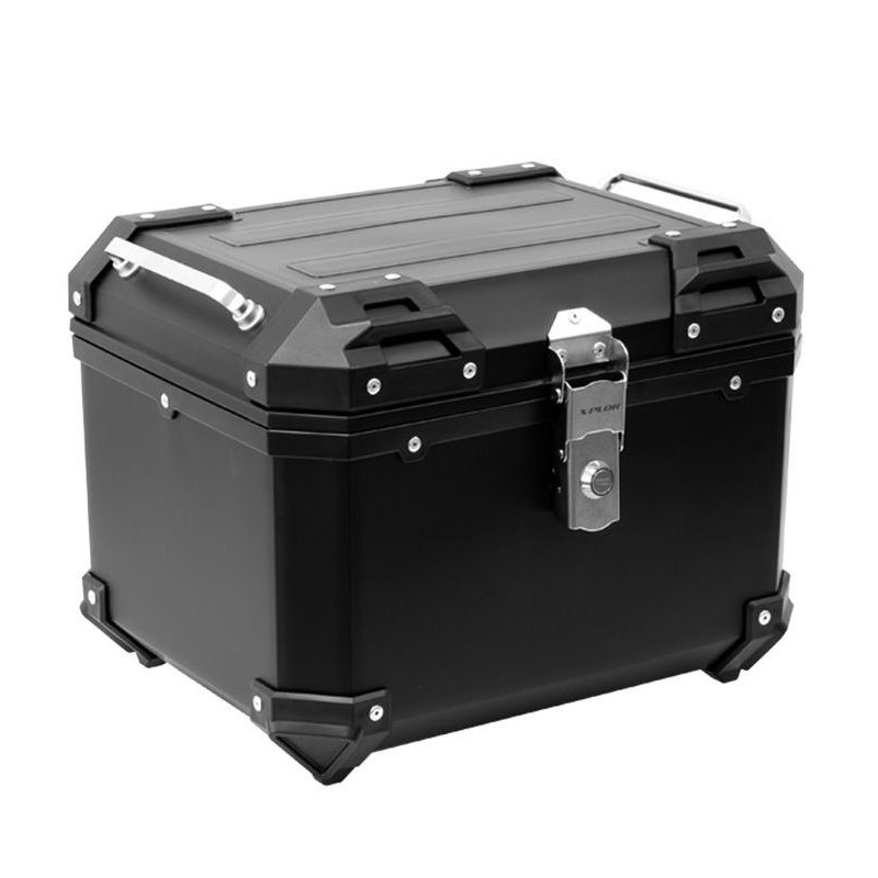 Top Case baule X-Plor 38 litri plastica nero con piastra universale Top Case baule X-Plor 38 litri plastica nero con piastra universale