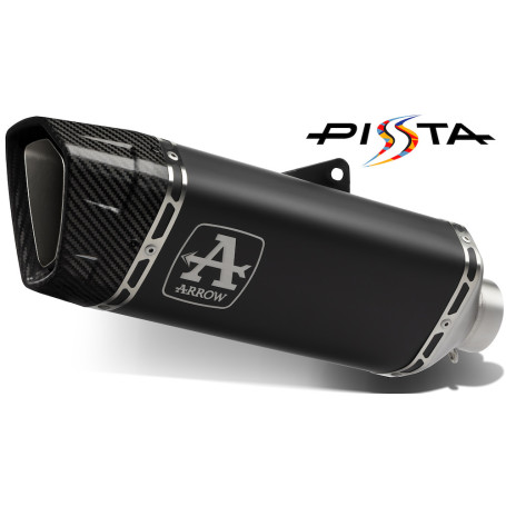 Terminal de escape Arrow Pista titanio Dark para Honda CB 750 Hornet 2023-