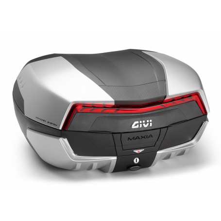 Valigia Baule Givi Monokey V58 Maxia5 argento catadiottri rossi V58N