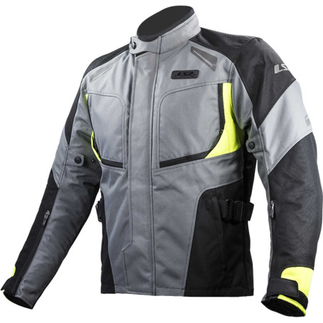 Moto technical jacket LS2 PHASE grey yellow