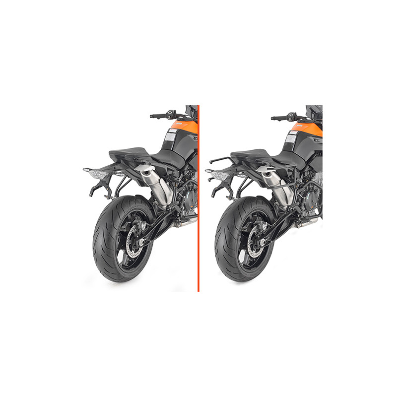 Kappa rapid release holder REMOVE-X KTM 890 Duke 2021-2023 for soft side bags Kappa rapid release holder REMOVE-X KTM 890 Duke 2021-2023 for soft side bags