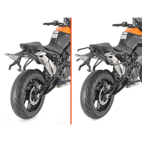 Supports Kappa REMOVE-X KTM 890 Duke 2021-2023  à liaison rapide pour sacoches cavalières