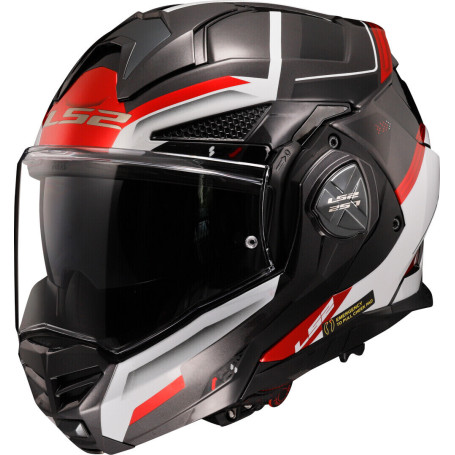 Flip up helmet LS2 FF901 Advant X SPECTRUM black white red