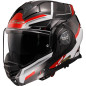 Casco modular LS2 FF901 Advant X SPECTRUM black white red