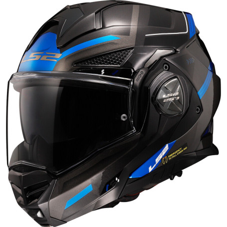Flip up helmet LS2 FF901 Advant X SPECTRUM black titanium blue