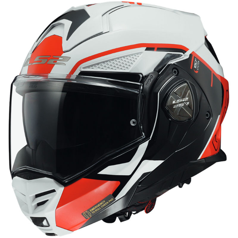 Klapphelm LS2 FF901 Advant X METRYK white red