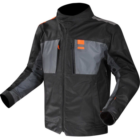 Veste moto LS2 TITANIUM BLU H-V ORANGE