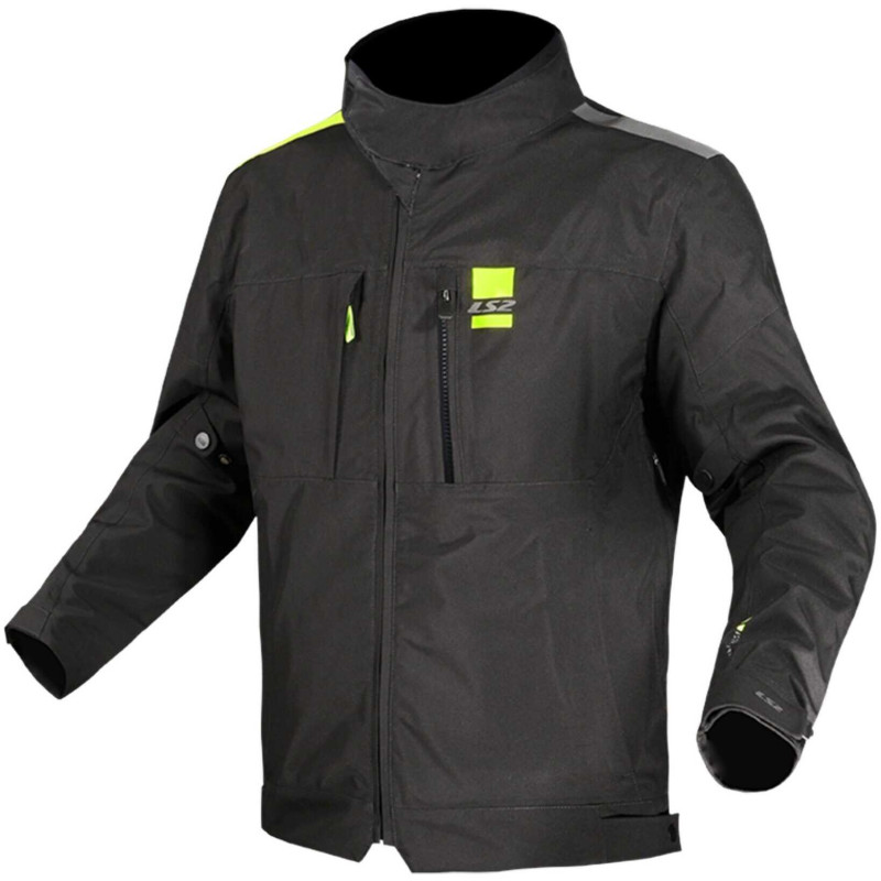 Chaqueta moto LS2 TITANIUM black H-V Yellow