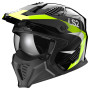Casque jet LS2 OF606 DRIFTER TRIALITY H-V YELLOW