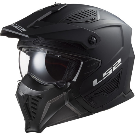 Casque jet LS2 OF606 DRIFTER SOLID noir opaque
