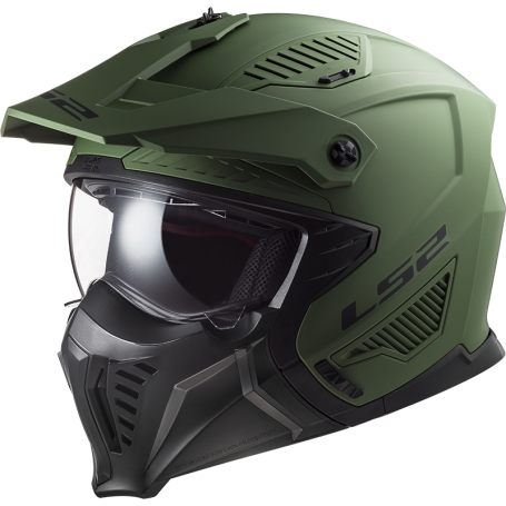Casco jet LS2 OF606 DRIFTER SOLID matt military green