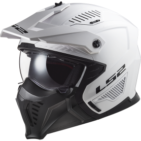 Casque jet LS2 OF606 DRIFTER SOLID blanc | MotoGM