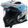 Casco jet LS2 OF606 DRIFTER DEVOR MATT WHITE BLUE