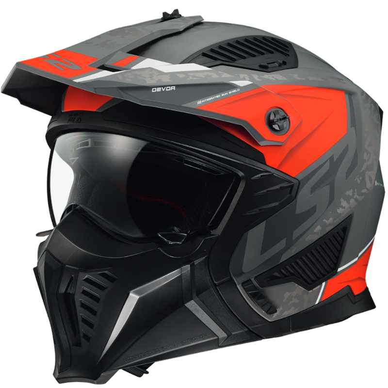 Casco jet LS2 OF606 DRIFTER DEVOR MATT SILVER TITANIUM RED Casco jet LS2 OF606 DRIFTER DEVOR MATT SILVER TITANIUM RED